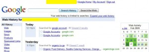 Google Web History